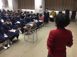 中３講演会「いのちの教育」