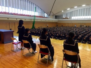 生徒会役員選挙が行われました。