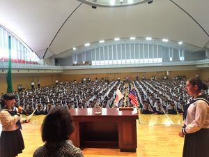 １学期終業式が行われました。