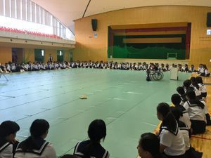 高１人権学習　バリアフリー社会を考える