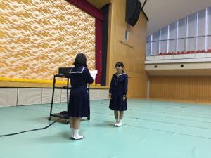 予餞会が行われました。