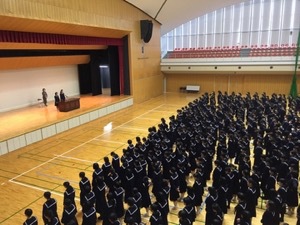 ３学期始業式が行われました